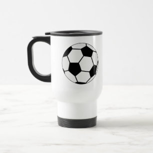 Mug De Voyage Graphisme de ballon de football classique Fan de s