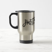 Mug De Voyage Graphisme de lettrage de script moderne tendance H (Gauche)