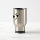 Mug De Voyage Graphisme de lettrage de script moderne tendance H (Centre)