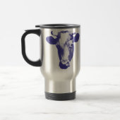 Mug De Voyage Graphisme de vache en pop art violet (Gauche)