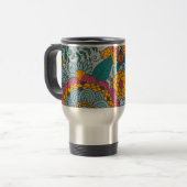 Mug De Voyage Gras Floral et vignes (Devant gauche)