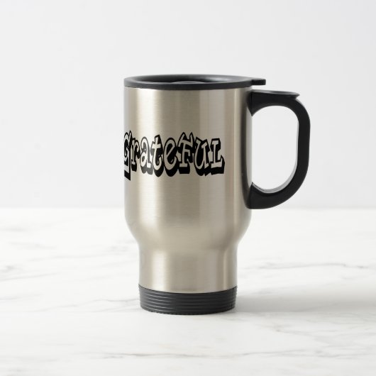 Mug De Voyage Grateful Dire Graffiti Style typographie (Droit)