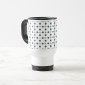 Mug De Voyage Gray Polka Dots, Polka Dot Pattern, Dots (Devant gauche)
