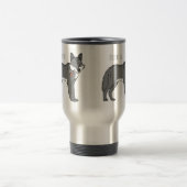 Mug De Voyage Gray wolf with pipe cartoon (Centre)