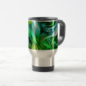 Mug De Voyage Green Abstraction (Devant droit)
