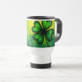 Mug De Voyage Green, Happiness & Joy - Bonne St. Patrick's Day ! (Devant droit)