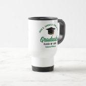Mug De Voyage Green High School Graduate Custom 2025 Graduation (Devant droit)