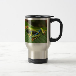 Mug De Voyage Grenouille d'arbre observée par rouge