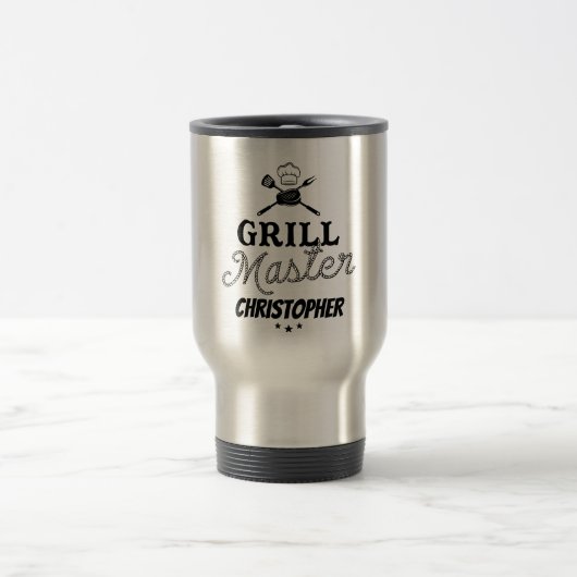 Mug De Voyage Grill Master personnalisé (Centre)