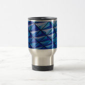 Mug De Voyage grille d'angle bleu (Centre)