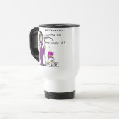Mug De Voyage Grim Reaper Humour d'anniversaire (Devant gauche)