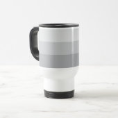 Mug De Voyage Gris argenté rayé (Devant gauche)
