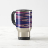 Mug De Voyage gris bleu Fuchsia (Devant gauche)
