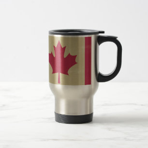 Mug De Voyage gronder le drapeau canadien