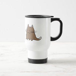 Mug De Voyage Gros petit chat potelé mignon de Kitty