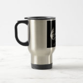 Mug De Voyage Gros plan Statue blanche noire de la Liberté New Y (Gauche)