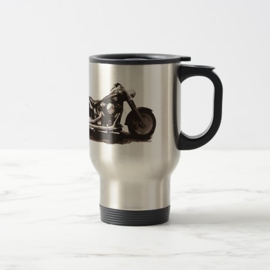 Mug De Voyage Grosse moto classique de garçon (Droit)
