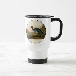 Mug De Voyage Grue bleue Héron Impression Audubon Art côtier