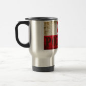 Mug De Voyage Grunge du drapeau polonais (Gauche)