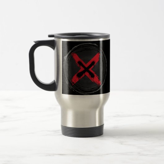 Mug De Voyage Grunge Red Xpression (Gauche)
