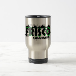 Mug De Voyage Grunge vert néon Frisco Colorado