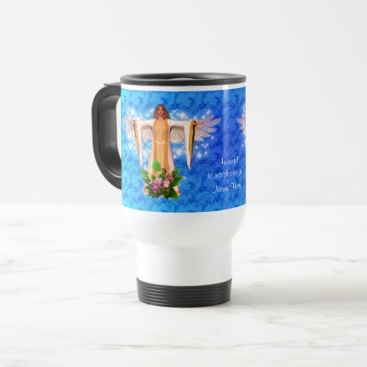 Mug De Voyage Guardian Angel Blue Inspiration personnalisée (Devant gauche)