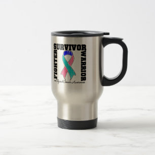 Mug De Voyage Guerrier de combattant de survivant de cancer de