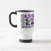 Mug De Voyage Guerrier de fibromyalgie (Gauche)