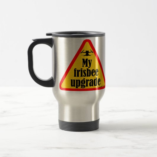 Mug De Voyage Guillemets drones amusants (Gauche)