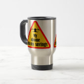 Mug De Voyage Guillemets drones amusants (Devant gauche)