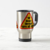 Mug De Voyage Guillemets drones amusants (Devant droit)