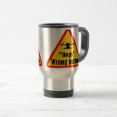Mug De Voyage Guillemets drones amusants (Devant droit)