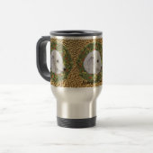 Mug De Voyage Guirlande de Bedlington Terrier (Devant gauche)