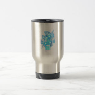 Mug De Voyage Guitar Lover Head of A Bass Guitar Player
