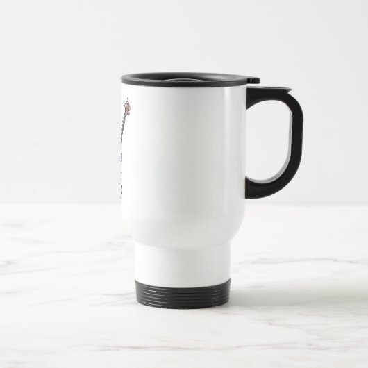 Mug De Voyage guitare électrique bleue (Droite)