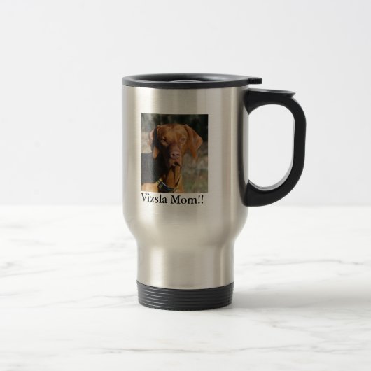 Mug De Voyage GUS de Vizsla le Texas, maman de Vizsla ! ! (Droit)