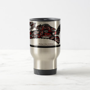 Mug De Voyage "HAIDA SPIRIT MUG" Otter Art de style amérindien