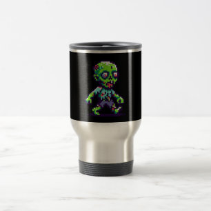 Mug De Voyage Halloween 8 bits drôle zombie