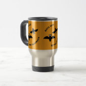 Mug De Voyage Halloween Bats Orange (Devant gauche)