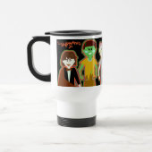 Mug De Voyage Halloween mignon Caricature Monster Amis (Gauche)