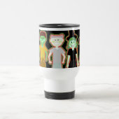 Mug De Voyage Halloween mignon Caricature Monster Amis (Centre)