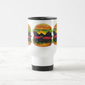 Mug De Voyage Hamburger de luxe double au fromage (Centre)