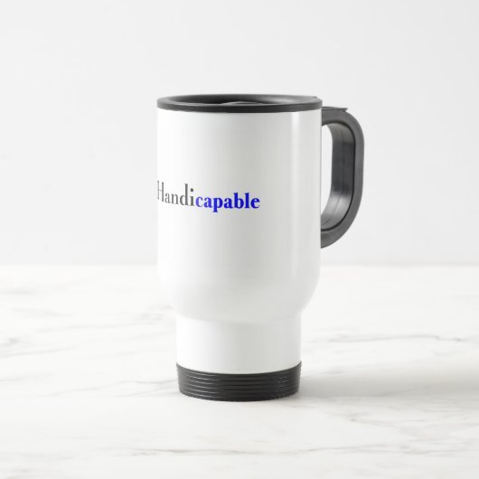 Mug De Voyage Handicapable (fauteuil roulant) (Devant droit)