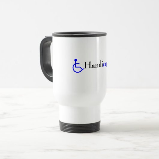Mug De Voyage Handicapable (fauteuil roulant) (Devant gauche)