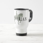 Mug De Voyage HANOVERIAN avec le cheval et le cavalier de (Devant droit)