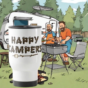 Mug De Voyage Happy Campers amusant voyage mug