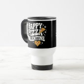 Mug De Voyage Happy Pizza Valentine Funny Pizza Love Design (Devant gauche)
