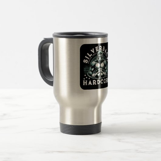 MUG DE VOYAGE HARDCORE SILVERBACK GORILLA (Devant gauche)