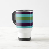 Mug De Voyage Harmonie côtière rayée (Devant gauche)