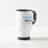 Mug De Voyage Harris Walz 2024 pour le président (Devant droit)